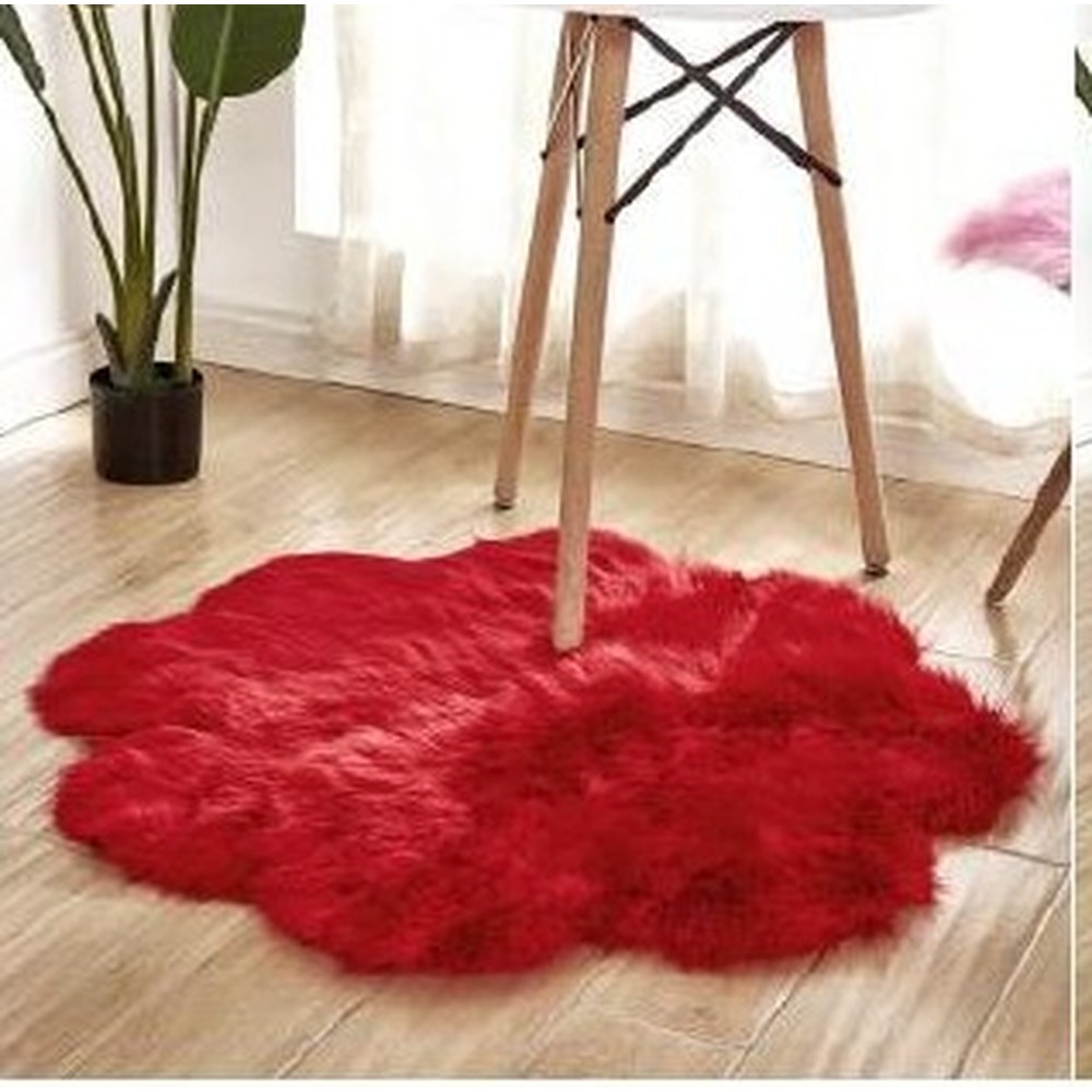 Tapis fausse laine — Fleur (à six branches)