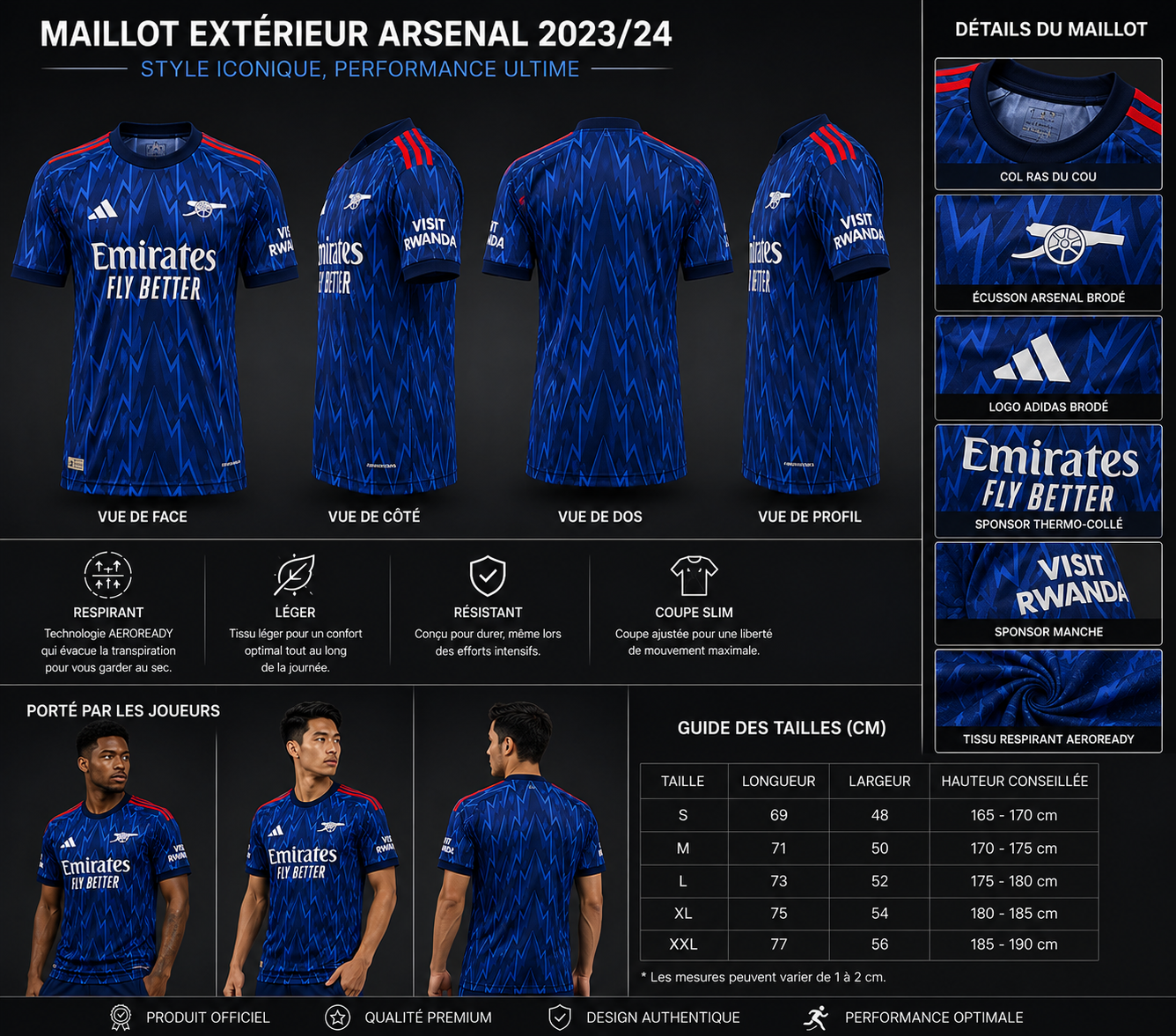 Maillots d'Arsenal 