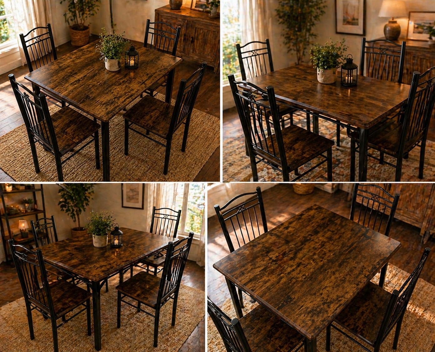 Ensemble table à manger avec chaises