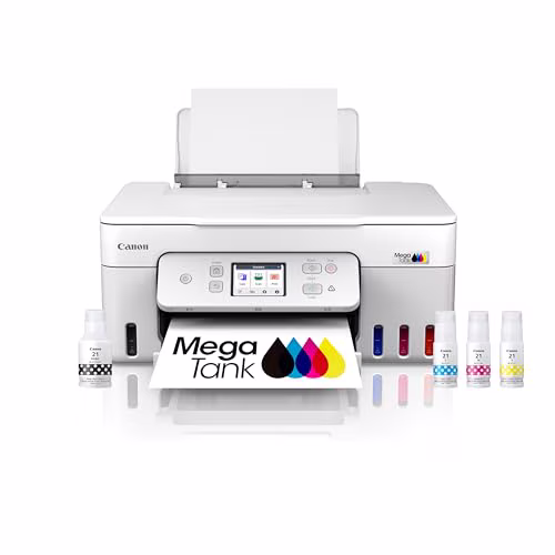 Canon Megatank G3290 Tout-en-un Sans Fil Supertank [Megatank] Imprimante / Impression, Copie, Numérisation / Impression Mobile / Écran Tactile Couleur LCD 2,7 Pouces / Recto Verso Automatique