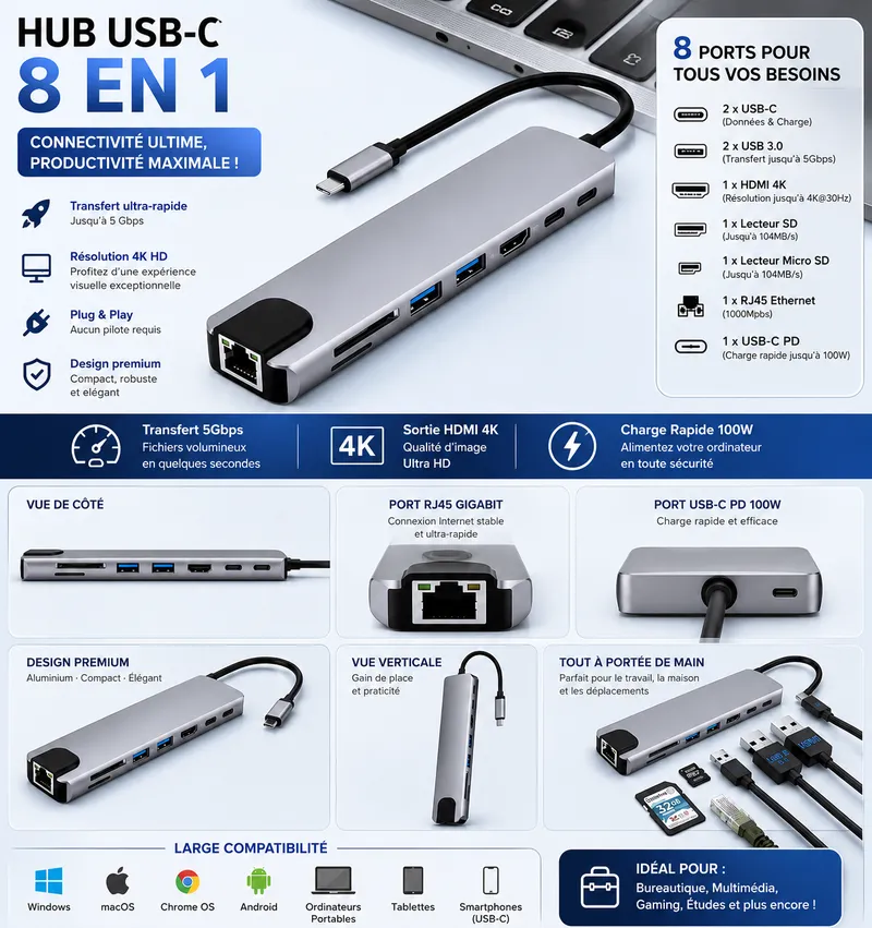 Hub USB-C 8_en _1 