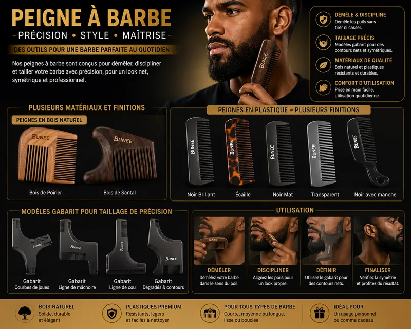 Peigne à barbe