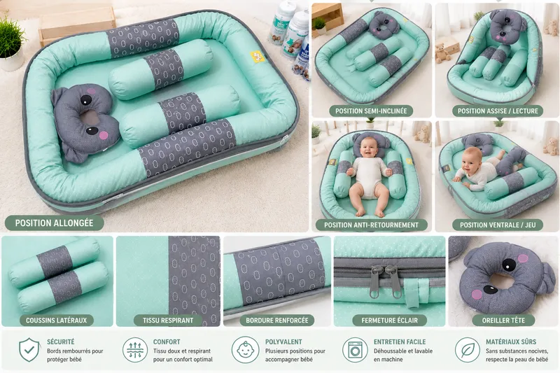 Bébé premium avec oreiller 