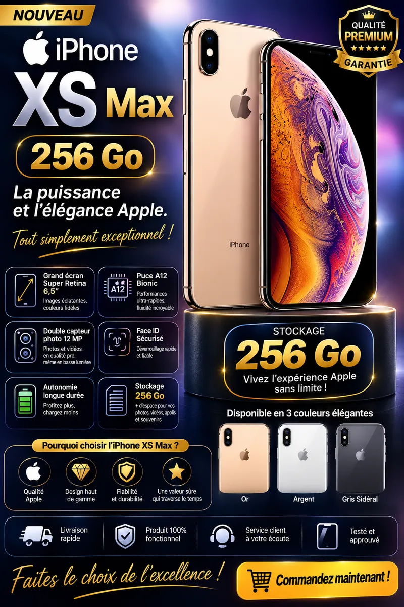 iPhone XS Max 256 Go