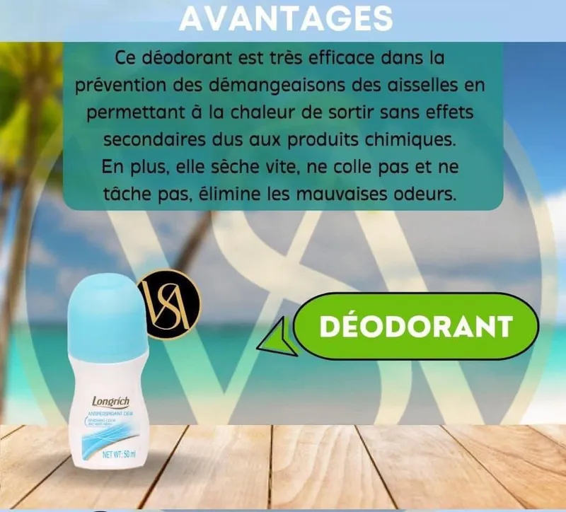 🌿 Déodorant Longrich Anti-Transpirant