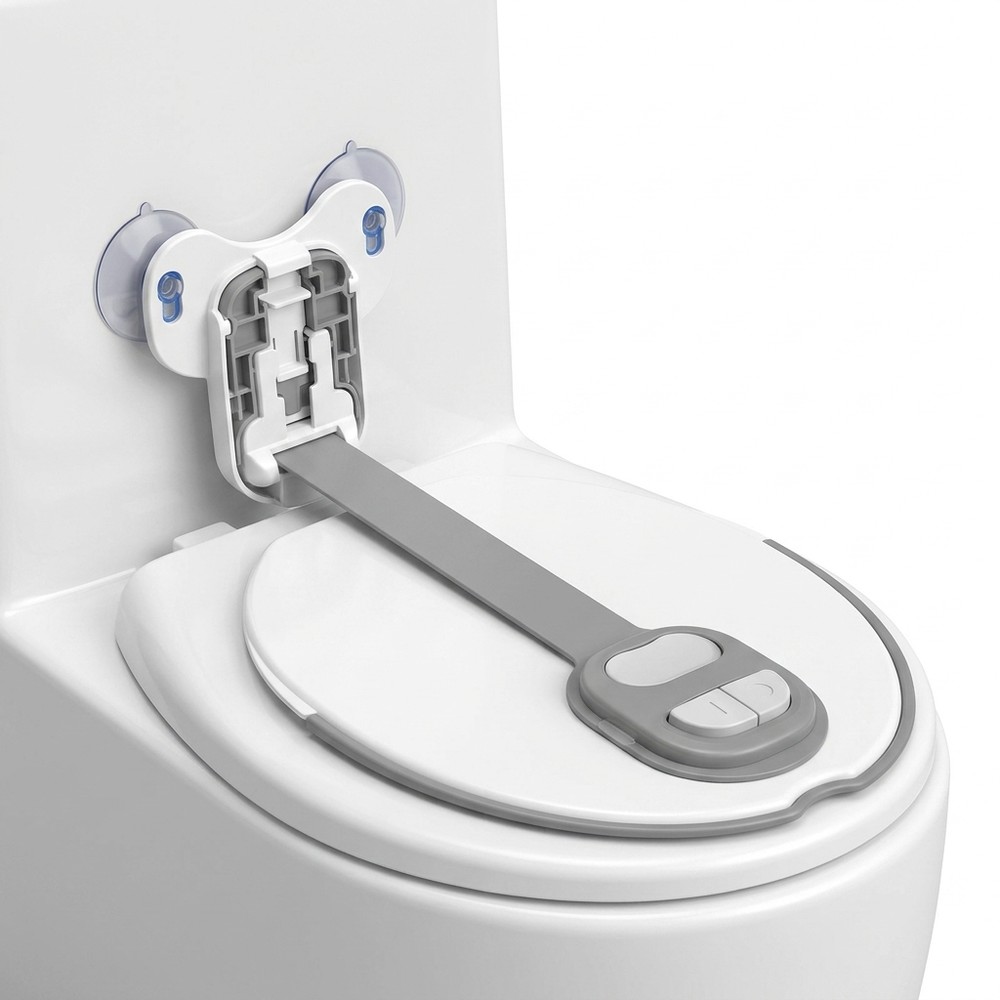 Verrou de sécurité pour couvercle de toilettes avec réducteur — Réf. 039