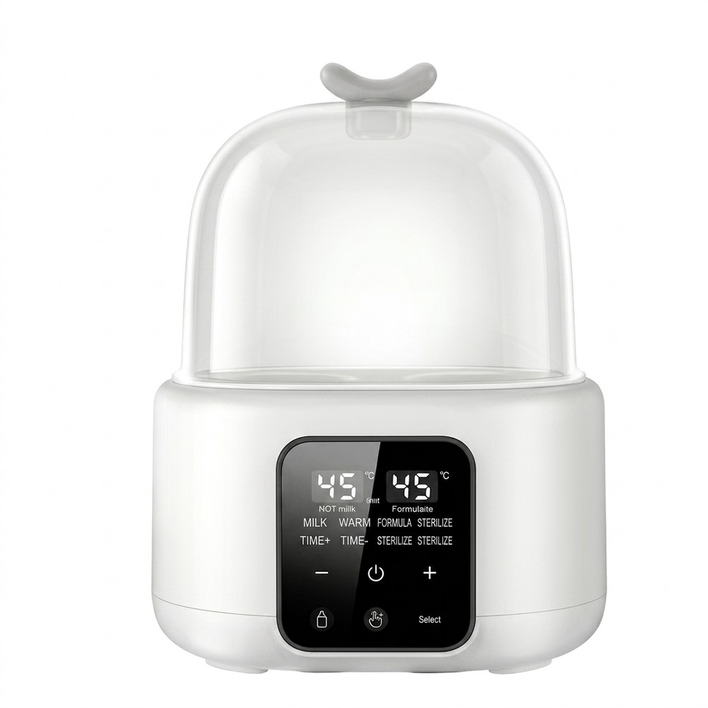 Chauffe-biberon et stérilisateur double avec écran LED — Réf. 017